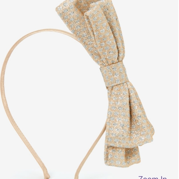 Claire's Kids Bow Headband & Glitter Velvet Hair Bow Clip - Red - Picture 3 of 5